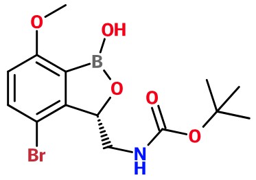 (image for) MC085297 tert-Butyl N-{[(3S)-4-bromo-1-hydroxy-7-methoxy-1,3-dihydro-2,1-benzoxaborol-3-yl]methyl}carbamate